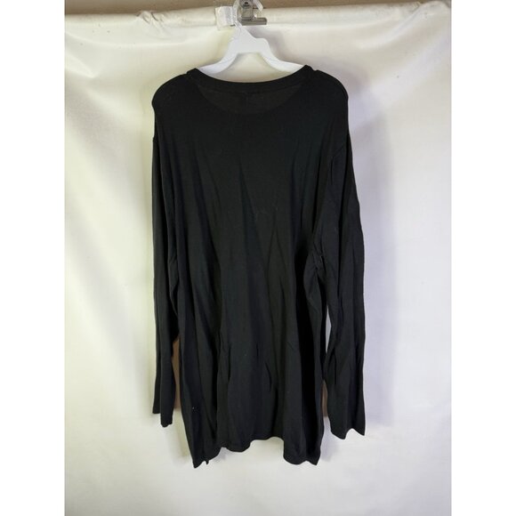 New J.Jill Cotton Lightweight Tunic Sweater Black - Picture 6 of 7